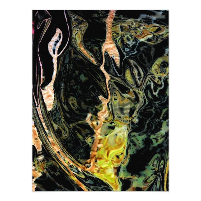 "Campo en otoño" Foto abstracta alterada digitalme (Frente)