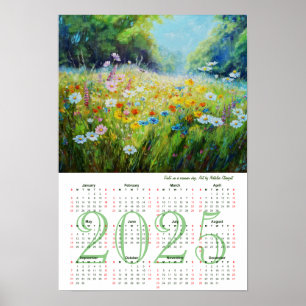 Campo en un día de verano. Calendario de Arte 2025