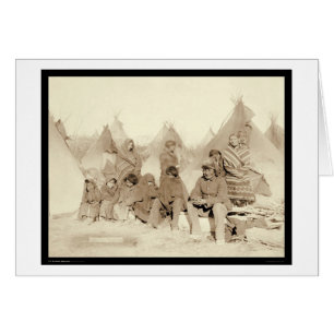 Campo indio SD 1891 de Miniconjou del pie grande