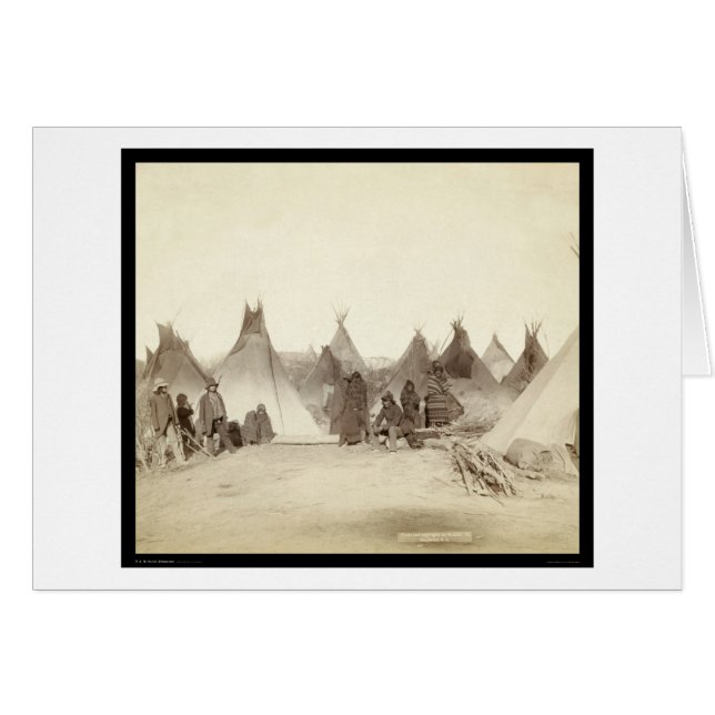 Campo indio SD 1891 del tipi de Miniconjou (Anverso (Horizontal))