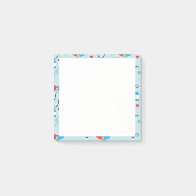 Campo médico del Pad de notas posteriores a la tra (Anverso)