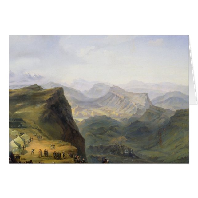 Campo militar ruso en Daguestán, 1895 (Anverso (Horizontal))