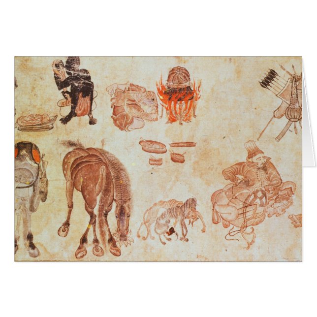 Campo nómada mongol, siglo XV (Anverso (Horizontal))