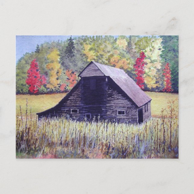 Campo otoñal - postal (Anverso)