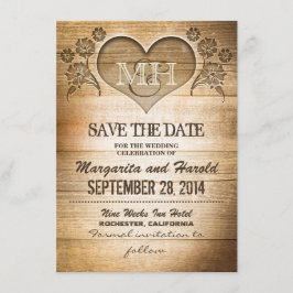 campo rústico de madera salve las tarjetas de fech