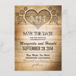 campo rústico de madera salve las tarjetas de fech