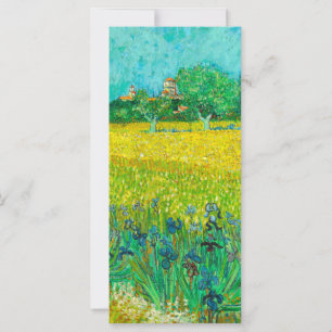 Campo Van Gogh con tarjeta irlandeses cerca de los