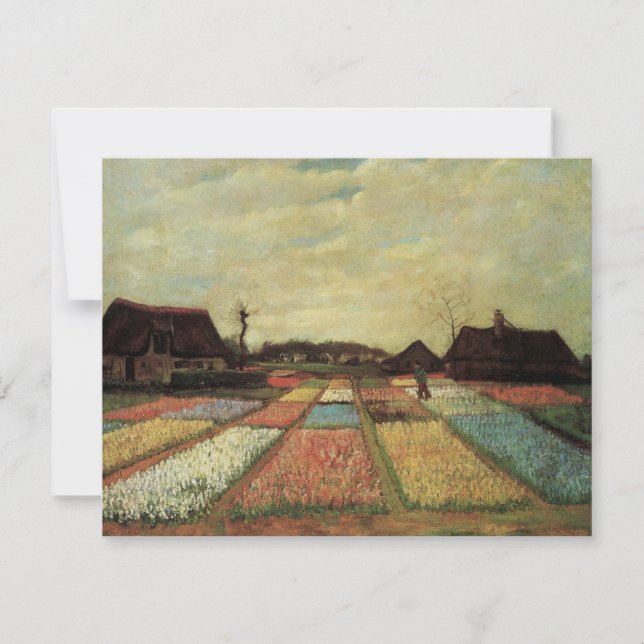 Campos de bulbos por Vincent van Gogh (Anverso)