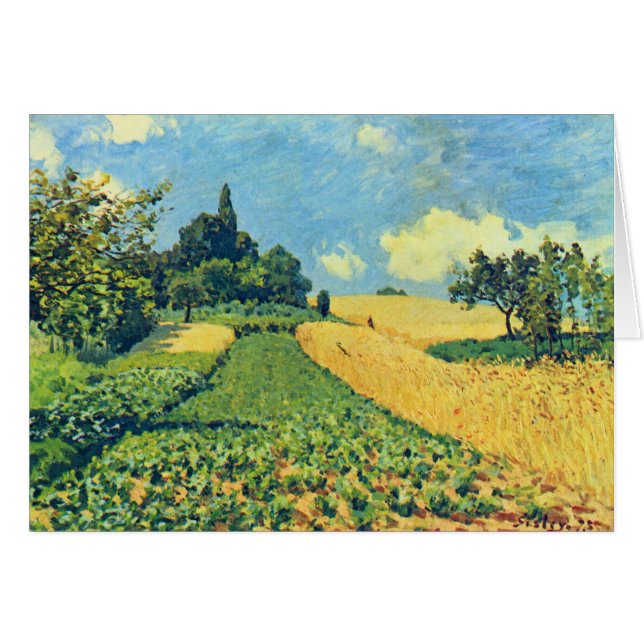 Campos de grano de Alfred Sisley Argenteuil (Anverso (Horizontal))
