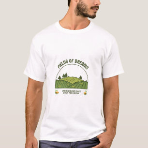 Campos de la camiseta de los sueños donde crecen n