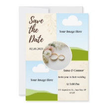 campos de lavanda boda tarjeta personalizada