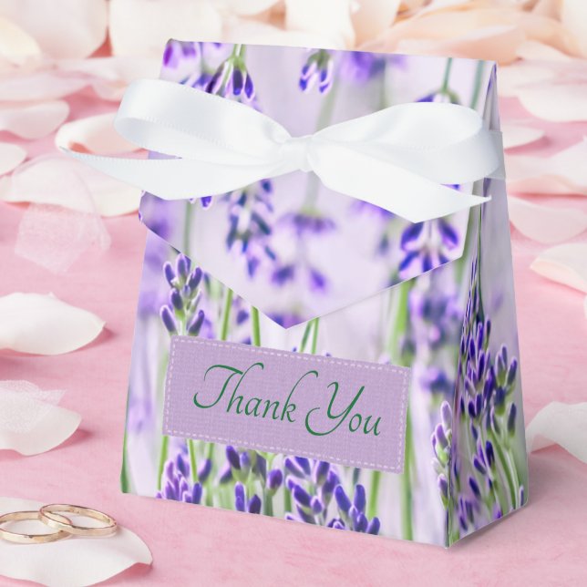 Campos de lavanda Caja de Favor de Tiendas Boda (Boda)