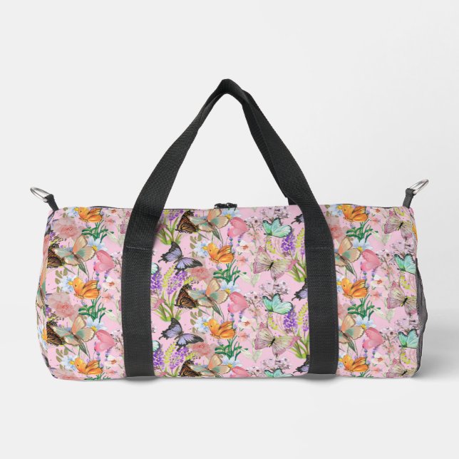 Campos de mariposa Niños Bolsa de Duffle (Anverso)