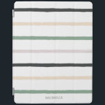 Campos de sueños | Funda inteligente Monograma iPa<br><div class="desc">Nuestra colección Fields of Dreams cuenta con modernos ilustraciones y disposición de acuarela, junto con un guión personalizado escrito a mano y fuentes elegantes. Los ilustraciones florales en color crema, rubio y suculento verde son muy modernos y elegantes, al igual que los antecedentes en los mismos colores. Esta colección incluye...</div>