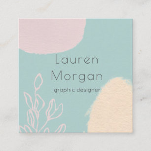 Campos de sueños   Tarjeta de presentación cuadrad