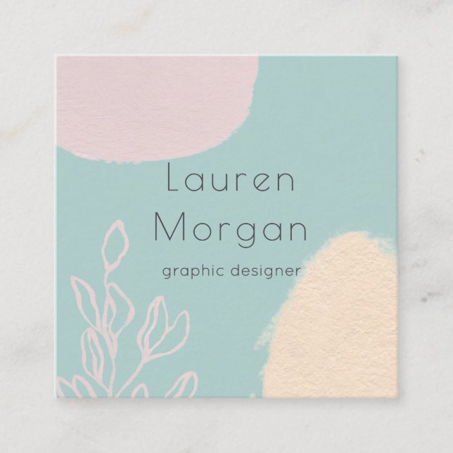 Campos de sueños | Tarjeta de presentación cuadrad (Anverso)