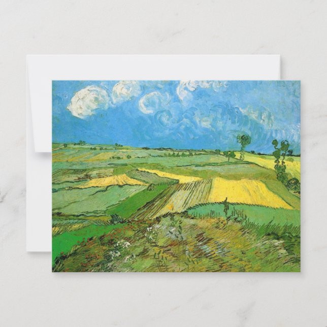 Campos de trigo de Van Gogh en Auvers bajo el ciel (Anverso)