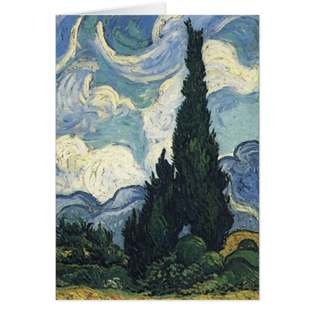 Campos de trigo de Vincent van Gogh con los (Frente)
