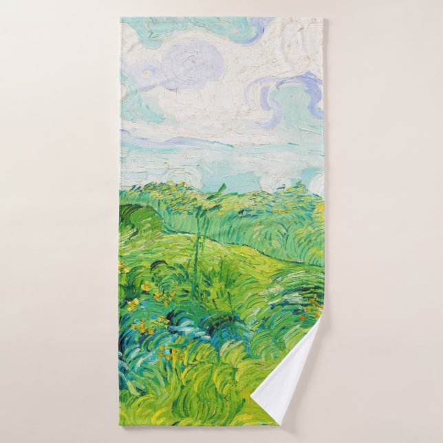 Campos de Trigo Verde, Van Gogh (Toalla de baño)