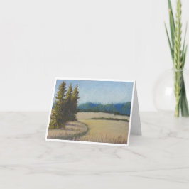 Campos de verano y árbol de aves de notas en blanc