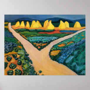 Campos de Verduras de August Macke, Arte Antiguo F