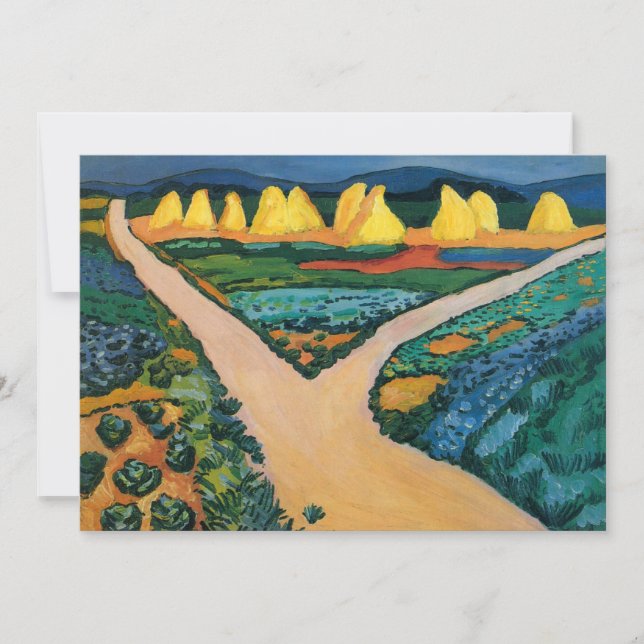 Campos de Verduras de August Macke, Arte Antiguo F (Anverso)
