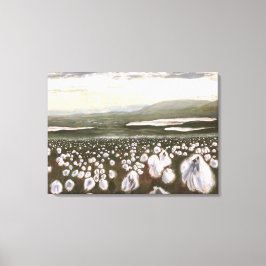 Campos del Algodón Ártico: Impresión de lienzo sin