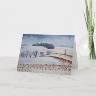 Campos del balanceo en tarjeta de felicitación del