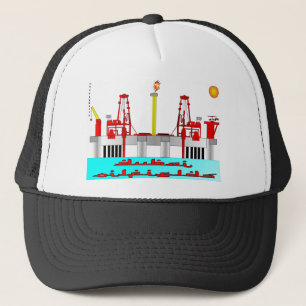 Campos petrolíferos costeros de Dubai, gorra del