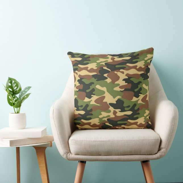 Camuflaje 1 Cojín decorativo 20x20 (Silla)