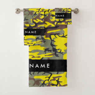 Camuflaje Amarillo y Marrón Personaliza tu nombre