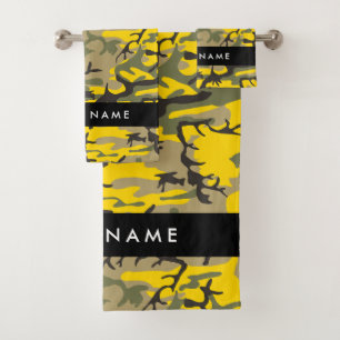 Camuflaje amarillo y verde Tu nombre Personaliza