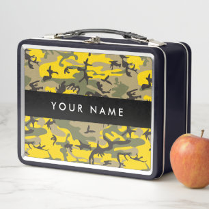 Camuflaje amarillo y verde Tu nombre Personaliza