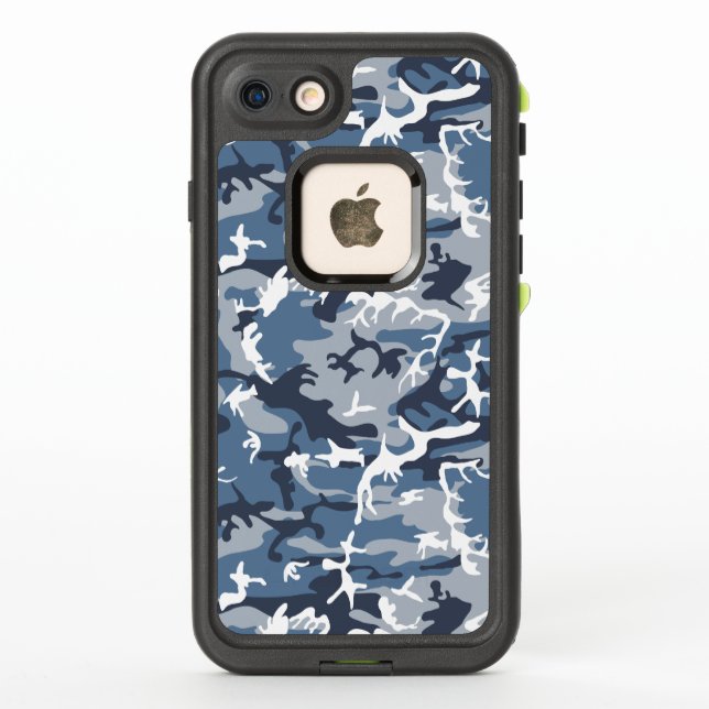 Camuflaje azul de nieve en invierno, ejército (Reverso)