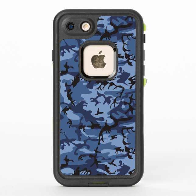 Camuflaje azul marino, militar, ejército (Reverso)