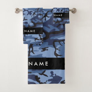 Camuflaje Azul Marino Personaliza tu nombre
