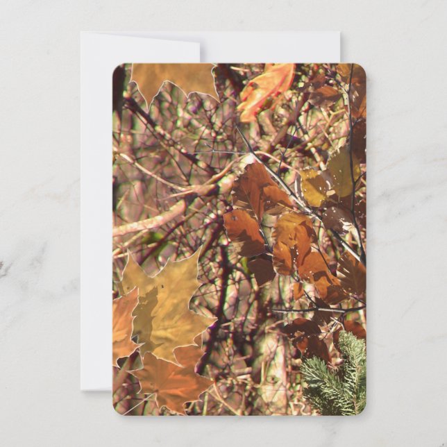 Camuflaje de Bush del bosque otoño (Anverso)