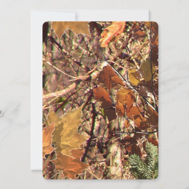 Camuflaje de Bush del bosque otoño (Anverso)