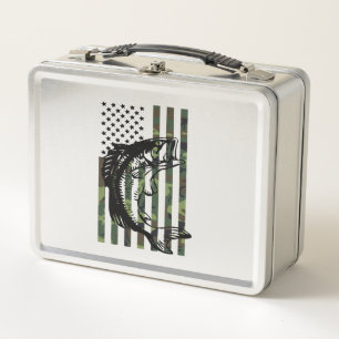 Camuflaje de camiseta de pesca Bandera de Estados 