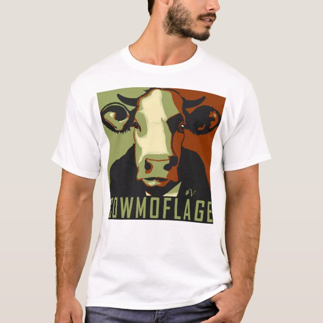 Camuflaje de vaca Camiseta divertida inspirada en  (Anverso)