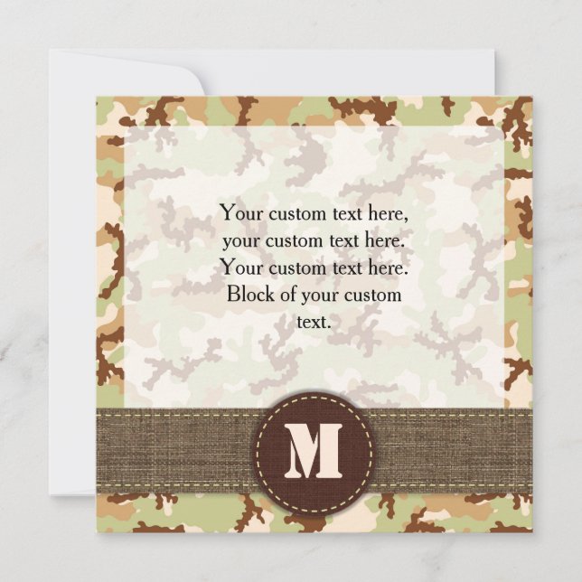 Camuflaje del desierto (Anverso)