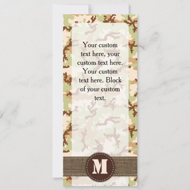 Camuflaje del desierto (Anverso)