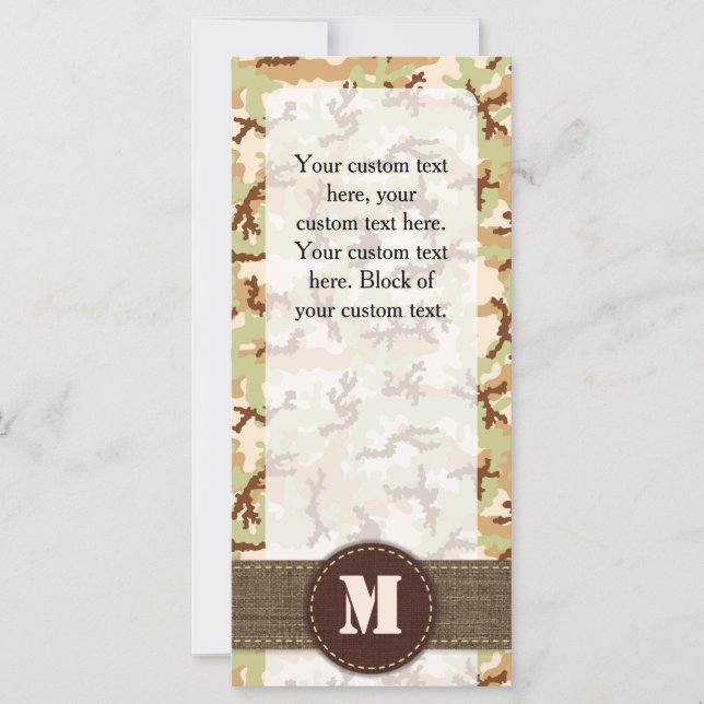 Camuflaje del desierto (Anverso)