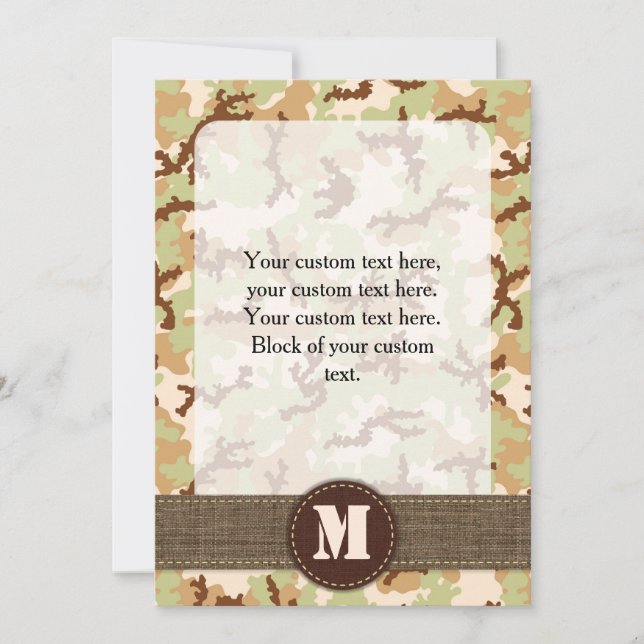 Camuflaje del desierto (Anverso)