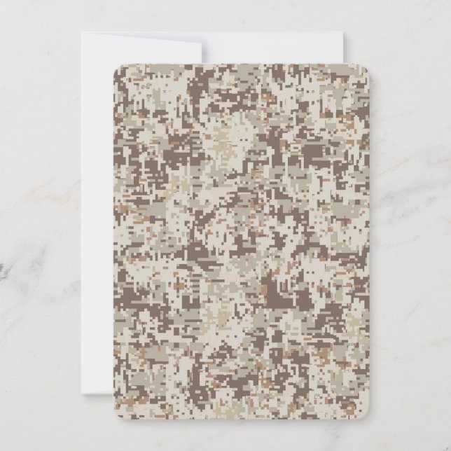 Camuflaje digital estilo beige desierto (Anverso)