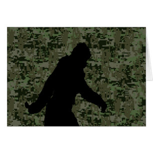 Camuflaje digital Sasquatch Black Silhouette