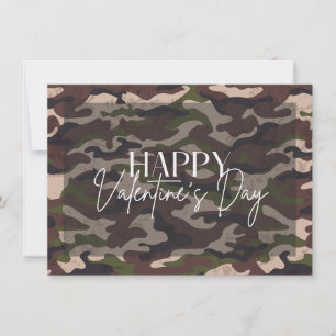 Camuflaje Feliz tarjeta de San Valentín