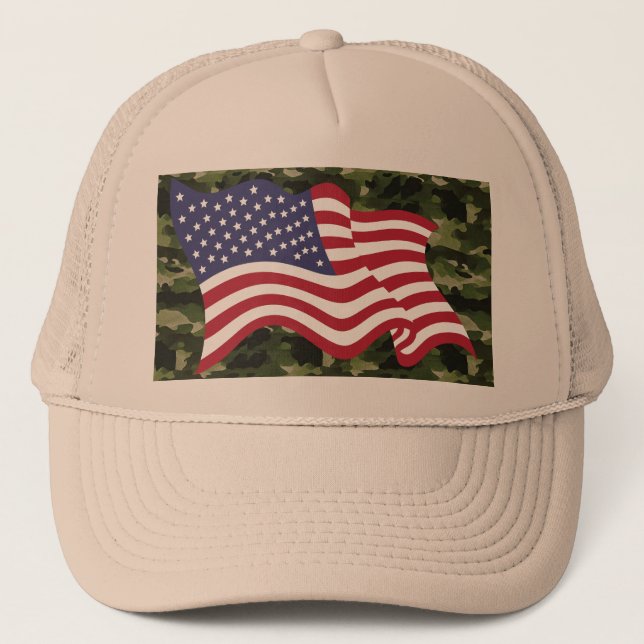 Camuflaje: Gorra de la bandera de los Estados Unid (Anverso)