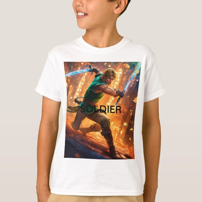 Camuflaje Guay: Camiseta del Ejército Infantil (Anverso)