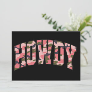 Camuflaje Howdy Rosa Preppy Navidad